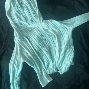 Aeropostale Light Blue Hooded Jacket